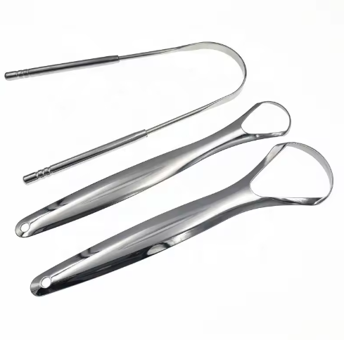 Stainless Steel Tongue Scraper Set