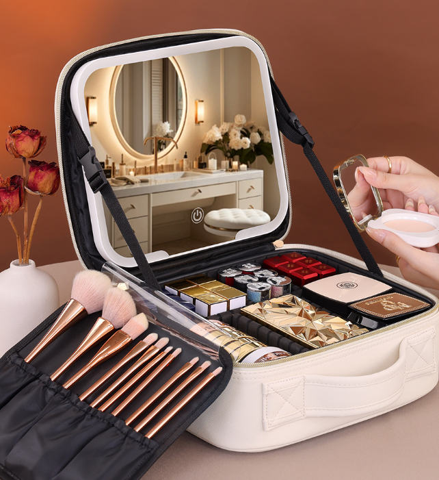 LuxeGlow™ LED Makeup Case