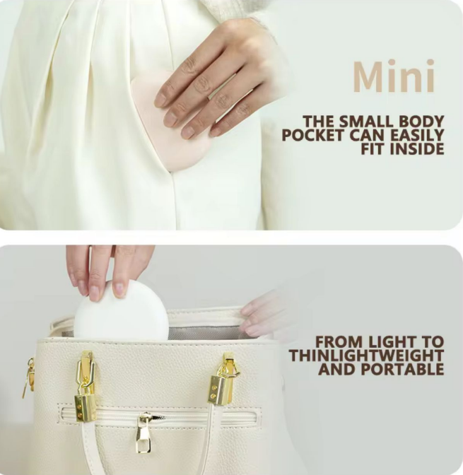 portable mirror with light