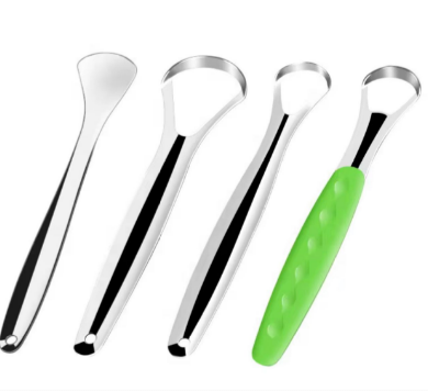 Stainless Steel Tongue Scraper Set